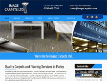 Tablet Screenshot of imagecarpets.co.uk
